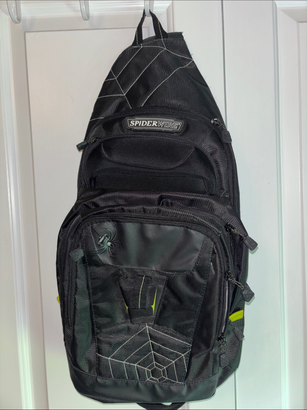Black Sling Backpack for Men